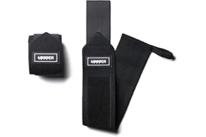 UPPPER Wrist Wraps for Weightlifting – 19" Lifting Wrist Support with Thumb Loop for Bench Press, Powerlifting, and Gym Workouts for Men & Women | Premium Fitness Gear