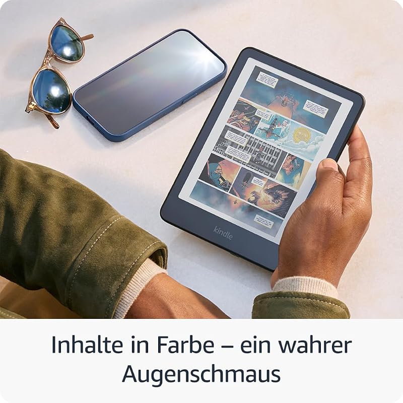 Kindle Colorsoft 16 GB (Version 2024) – Mit Farb-Display, das Buchcover und Inhalte perfekt zur Geltung bringt, jetzt mit farbigen Markierungen – ohne Werbung – Schwarz