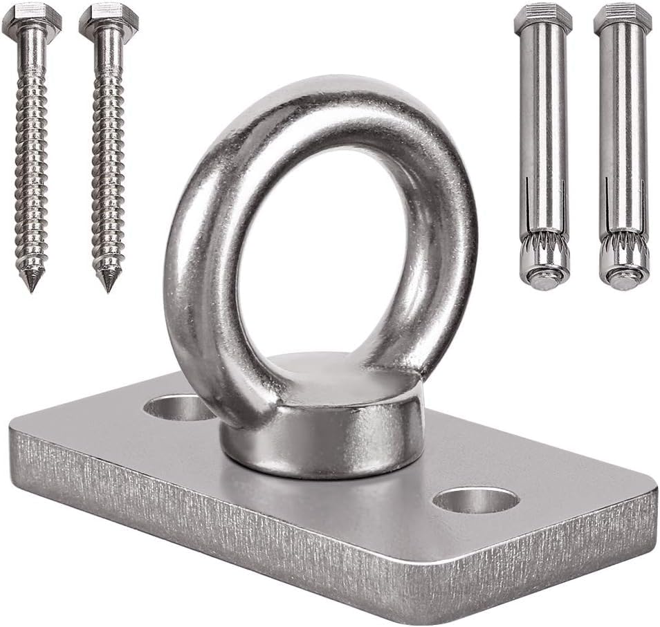 WAREMAID Wall Ceiling Mount Bracket for Suspension Strap, Battle Rope Anchor Ceiling Hook for Gymnastic Ring, Body Weight Strength Training System, Yoga Swing Hammock, Boxing Equipment, 800kg