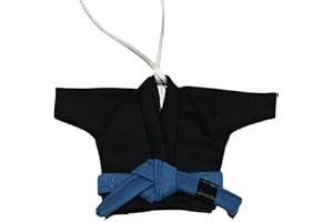GI STORE ROCKS! Brazilian Jiu Jitsu Keychain Black BJJ Gi with BJJ Belts White Blue Purple Brown Black Belt Gift