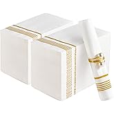 200 Pack Paper Napkins Guest Towels Disposable Premium Quality 3-ply Dinner Napkins Disposable Soft, Absorbent, Party Napkins Wedding for Kitchen, Parties, Dinners or Events