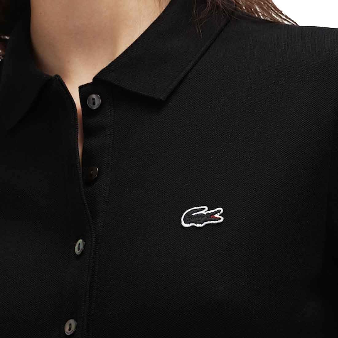 Amazon Co Jp Lacoste ラコステ ワンピース ポロシャツ ロング 半袖 鹿の子 テニス ゴルフ レディース 女性用 Ef8470 Black 031 38 日本lサイズ相当 並行輸入品 服 ファッション小物