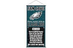 WinCraft Philadelphia Eagles Man Cave Fan Banner Wall Door Scroll