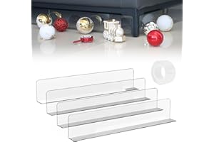 NEAGLORY 4 Pack-Clear Under Couch Blocker Set, 16.9" L×3.2" H Sofa Toy Blockers for Furniture, Blocker Adjustable Under Bed Blocker for Pets, Gap Bumper with 78.7IN Strong Tape