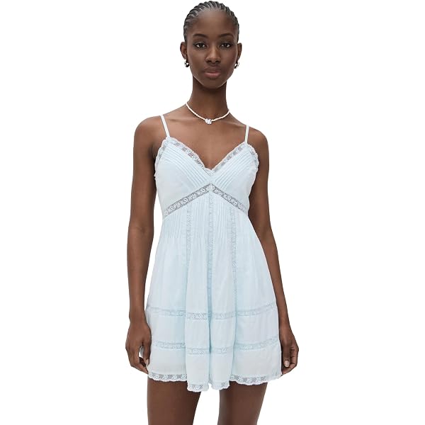 LOVESHACKFANCY Women's Docila Dress, White, L at Amazon Women's Clothing  store