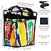 V2 UPGRADED - Deluxe Clear Tote Bag, 12x12x6 - NFL, PGA, and NASCAR Stadium Approved - Super-Duty Water Resistant Plastic w/ Improved Zippers - Easy to Clean Zippered Bag - Extra Accessories Included