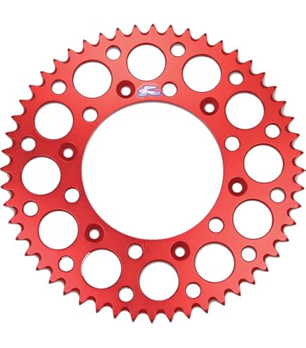 Amazon.com: Renthal 154U-520-52GRRD Ultralight Red 52 Tooth Rear