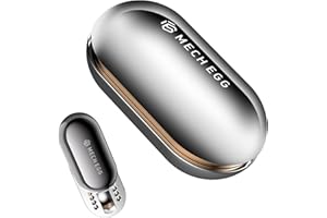 CNTJV Mech Egg Fidget Slider Metal Fidget Toys EDC Clicky Slider Fidget Egg Sensory for Office Executive Desk Adults Relieve Stress ADHD/Autism (Silver)