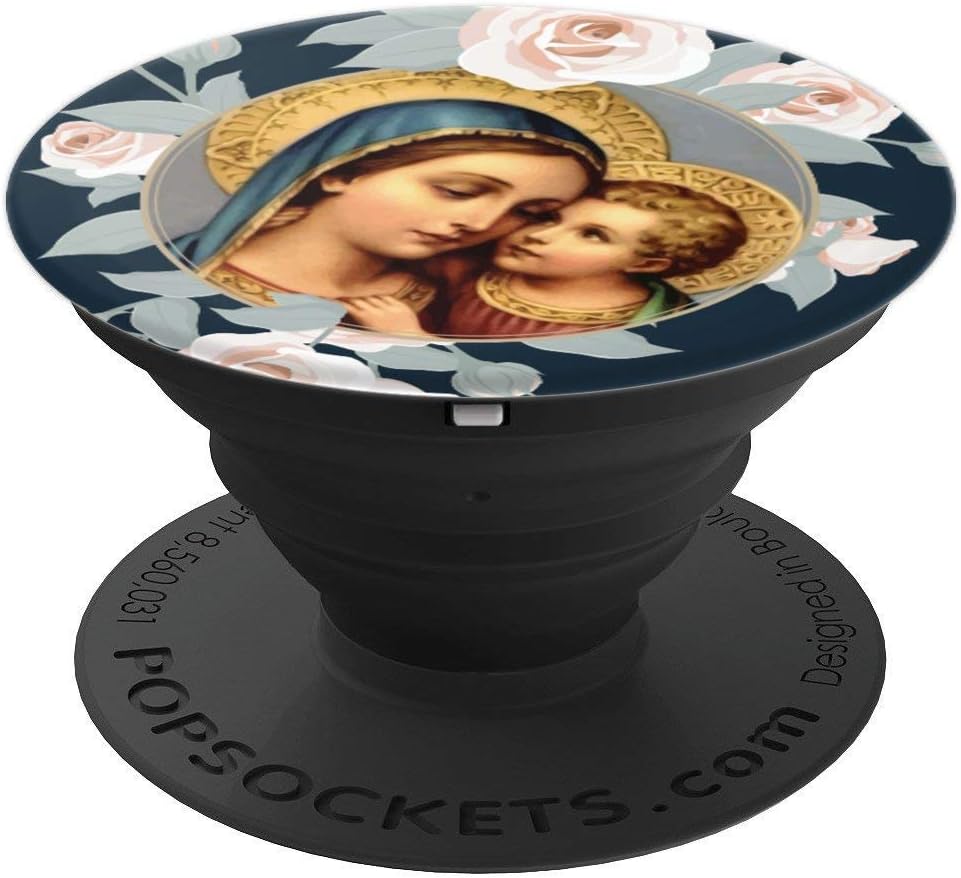 Virgin Mary Catholic Our Lady of Good Remedy PopSockets PopGrip: Swappable Grip for Phones & Tablets
