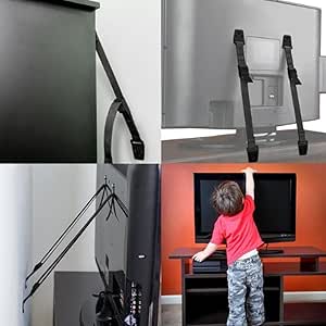 Carejoy - 2 paquetes de anclajes de pared para muebles y televisores