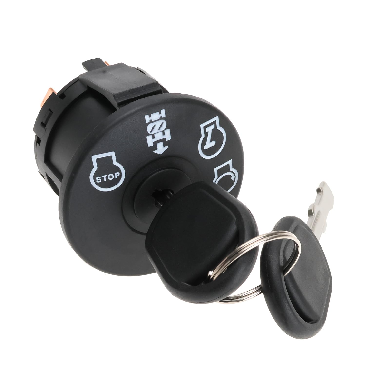 YINETTECH Lawn Mowers Tractor Ignition Switch Ignition Switch 4 Position with 2 Key Compatible with Husqvarna Mower 193350 532193350