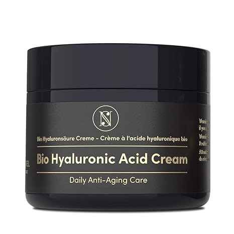 EINFÜHRUNGSANGEBOT Bio Hyaluronsäure Anti Aging Gesichtscreme Vegan 100ml - DOPPELTE MENGE - Hochkonzentrierte Hyaluron Anti 