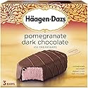 Haagen-Dazs, Dark Chocolate Ice Cream Bars, Pomegranate, 3 oz (Frozen)