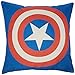 Mary's Home Superman Batman Green Lantern Captain America, Iron Man, the Flash Cotton & Linen Pillowcase Decorative Throw Pillow Cover (Captain America)