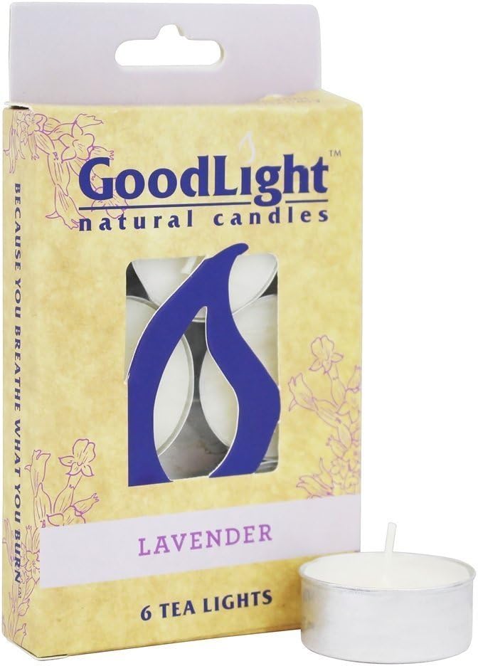 GoodLight, Candles Tea Lights Lavender, 6 Count Home & Kitchen