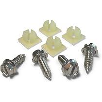 Vis De Fixation Pour Plaque D'immatriculation - Lot De 10 - Design Personnalisable - Installation Facile 6 Mm