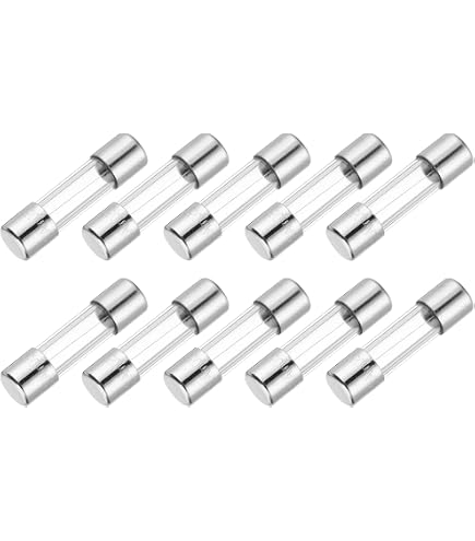 Chanzon 20-Pack 1A 6x30mm Glass Cartridge Fuses - UL Listed Slow Blow, 125V/250V, For Electronics & Appliances