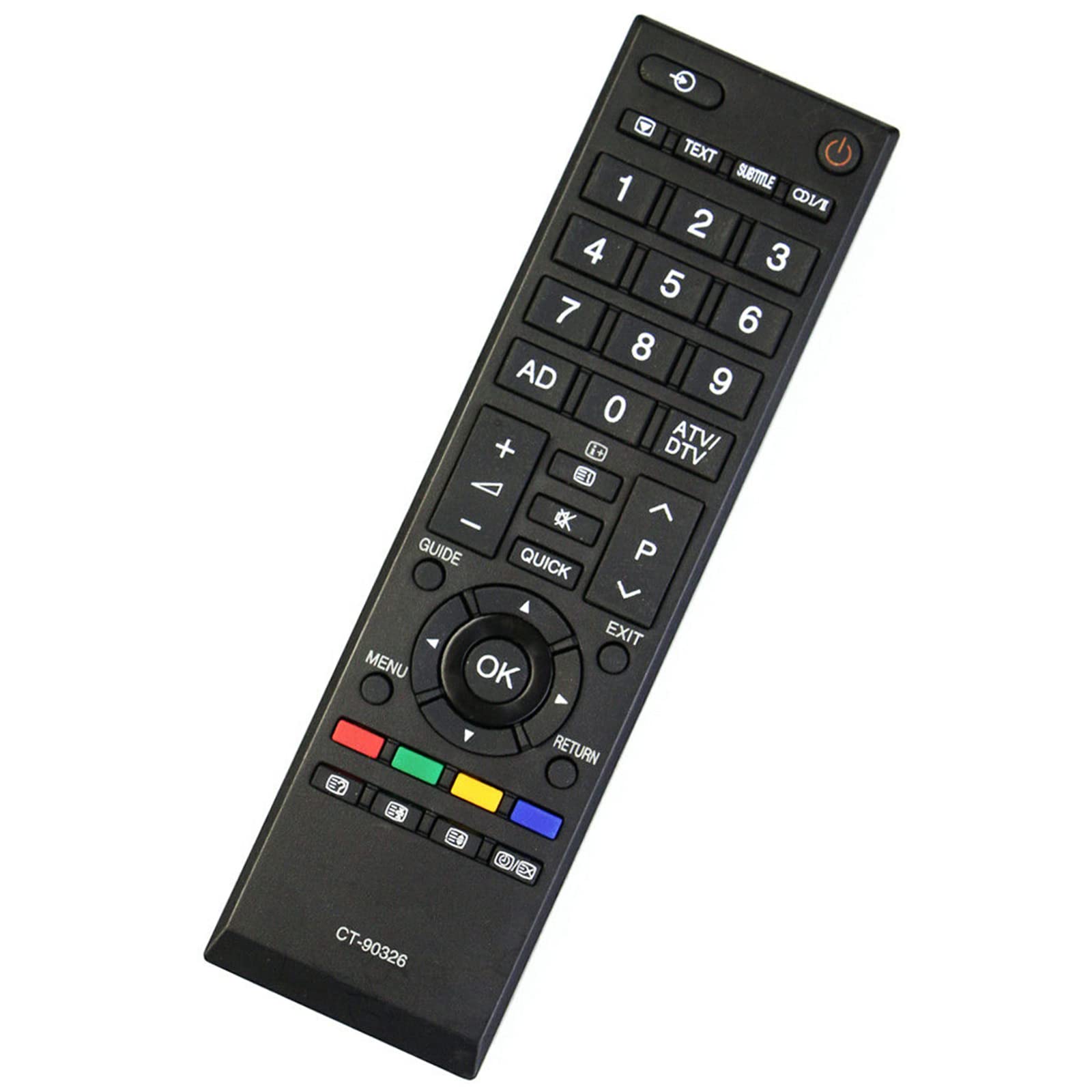 CT-90326 Replacement Remote Control Fit for Toshiba LCD TV 32EL934G 32HL833G 32L2333 32L2433 32L2443 32L2453 32L2454 32LV733DG 32LV933G 32RV635D 32RV635DB 32W2353 32W2433 32W2434 32W2443