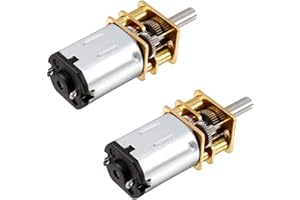 Hxchen 2Pcs DC 3V 1000RPM Micro Speed Reduction Motor Mini Gear Box N20 Motor with 2 Terminals for RC Car Robot Model DIY Engine