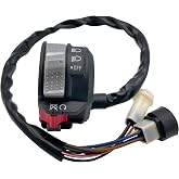 M MATI Left Handlebar Control Engine Start Run Off Headlight Switch for Yamaha Big Bear 350 Warrior 350 Moto-4 225/250/350 PRO-4 Terra Pro YFM225/250/350 YFP350 YFU59V-83973-09-00
