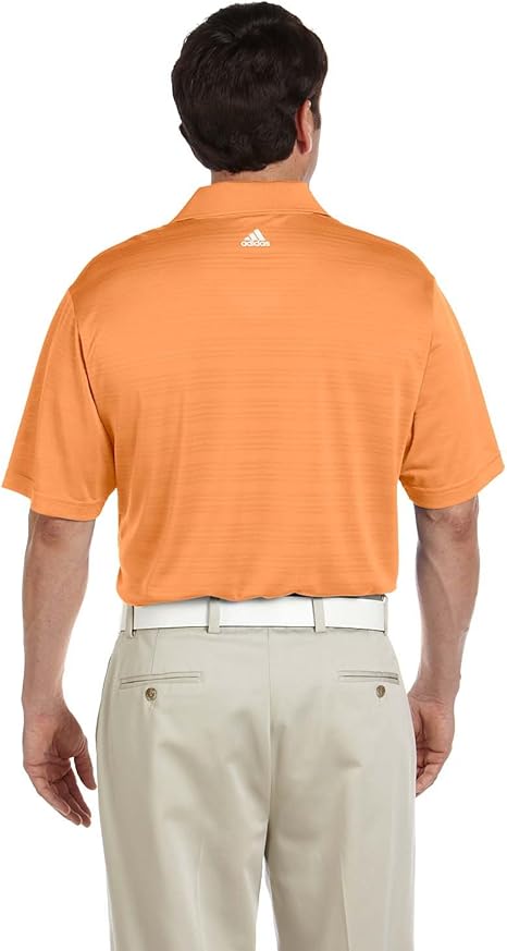 adidas men's climalite textured short sleeve polo