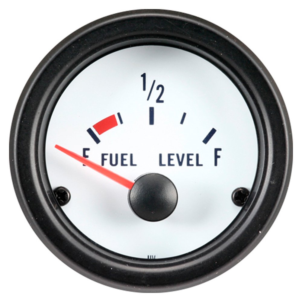 AUTO-STYLE Performance Instrument White Fuel Gauge 52mm
