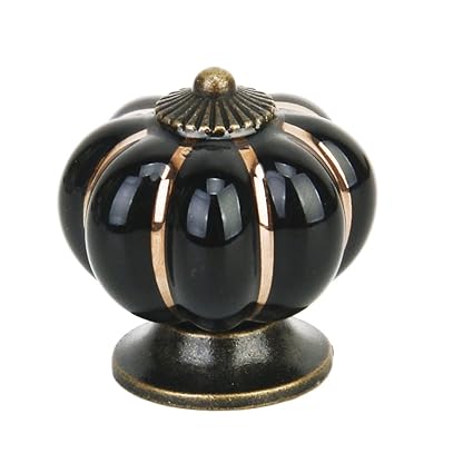ShoppingLane Cute Pumpkin Drawer Cabinet Bin Dresser Cupboard Pull Knob Handle with Screw Black