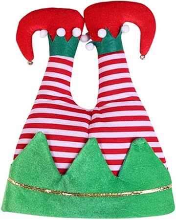 Eternitry Cappello Di Natale Capovolto Pantaloni Di Babbo Natale Divertente Accessorio Per Feste Per Bambini Adulti Cappello Glitterato In Tessuto Non Tessuto Amazon It Casa E Cucina
