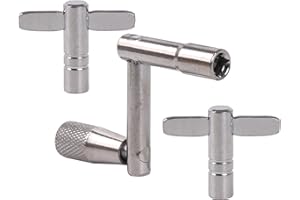 Drum Tuner Wrench Set Tunner Tool with Standard 1/4" Socket Pack of 3