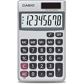 Casio SL-300SV Standard Function Desktop Calculator | Large 8-digit display, pocket size, basic math functions; ideal for home &amp; office