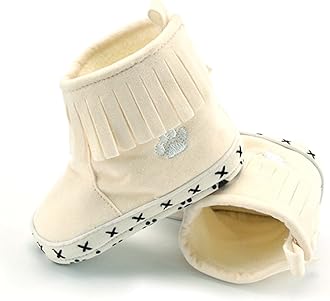 Silverone Baby Girls Winter Snow Boots Infant Solid Bowknot Shoes Prewalker