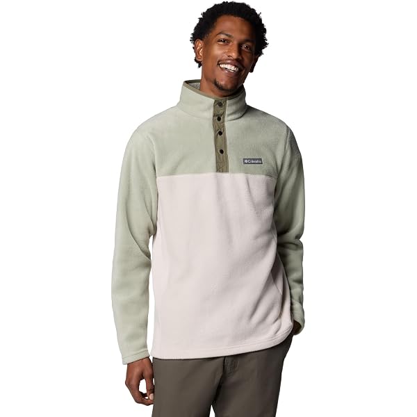 Columbia Men's Steens Mountain Half Snap Pullover Jacket, Dark