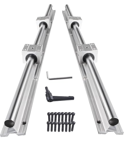 2PCS SBR12-1000mm Linear Rail Shafts With 4 SBR12UU Bearing Blocks - CNC / 3D Printer Kit