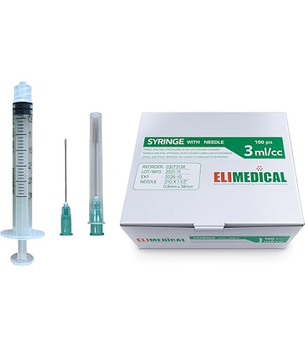 Amazon.com: Elimedical Veterinary Syringe with Needle, Luer Slip