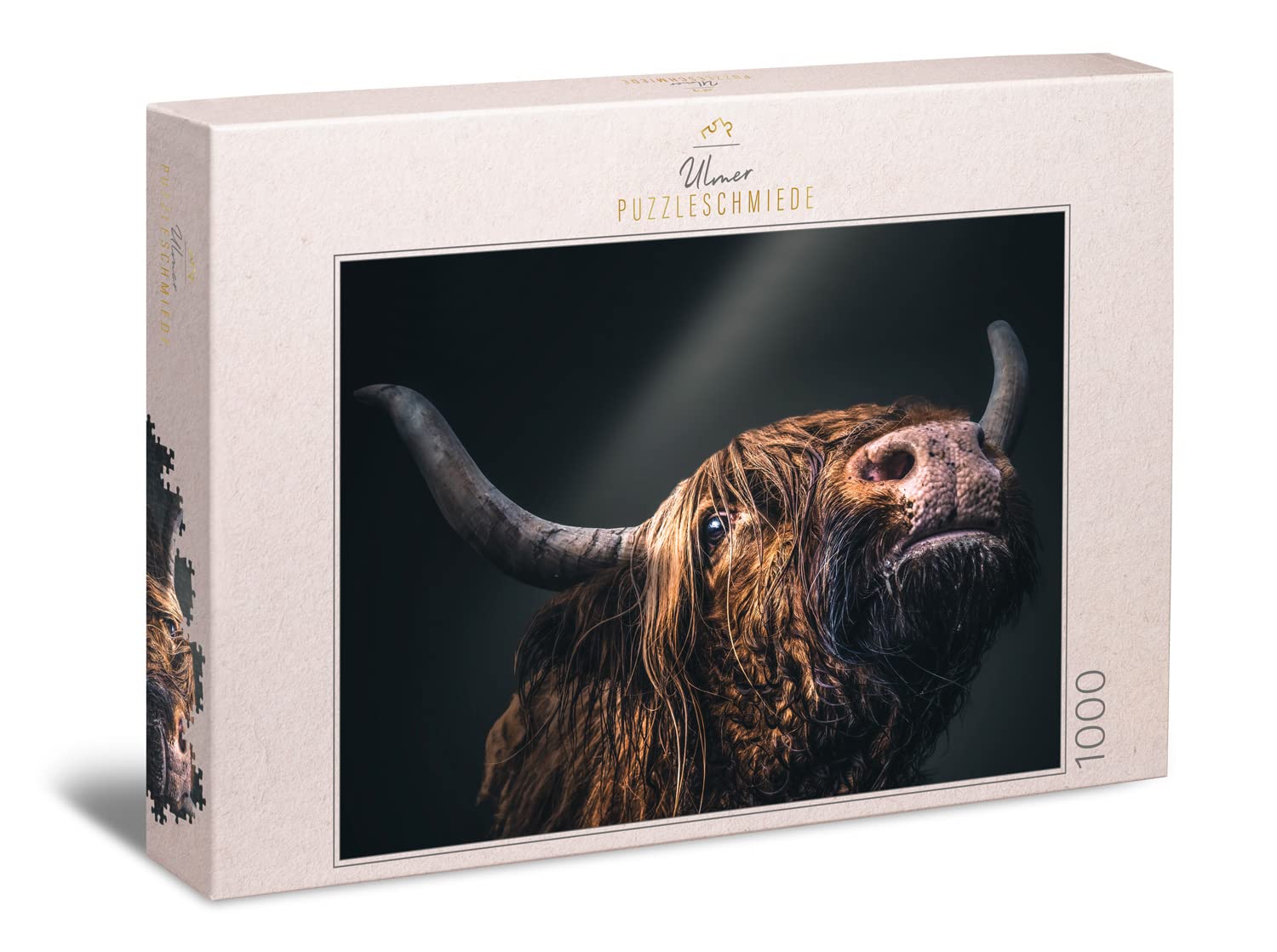 Ulmer Puzzleschmiede - Jigsaw puzzle "Yak" - classic puzzle with 1000 pieces - the powerful highland cow from the Himalayan mountains hears the call of the mountain