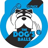 The Dog's Balls Dog Tennis Balls Blue Medium 12 Pack - Non-Abrasive Felt view 9