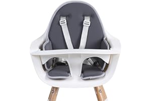 Childhome Evolu One.80° High Chair Seat Cushion, Compatible with Childhome Evolu One.80° high Chair, Soft Padded Seat Cushion, Machine Washable, High Chair Sold Separately, Dark Grey