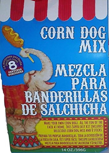 Corn Dog Mix! One 14 Ounce Pack! Make Your Own Corn Dogs! Bring Te=his Famous Carnival Food To Your Home!