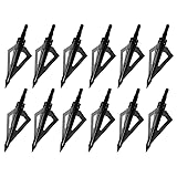 Sinbadteck Hunting Broadheads, 12PCS 3 Blades
