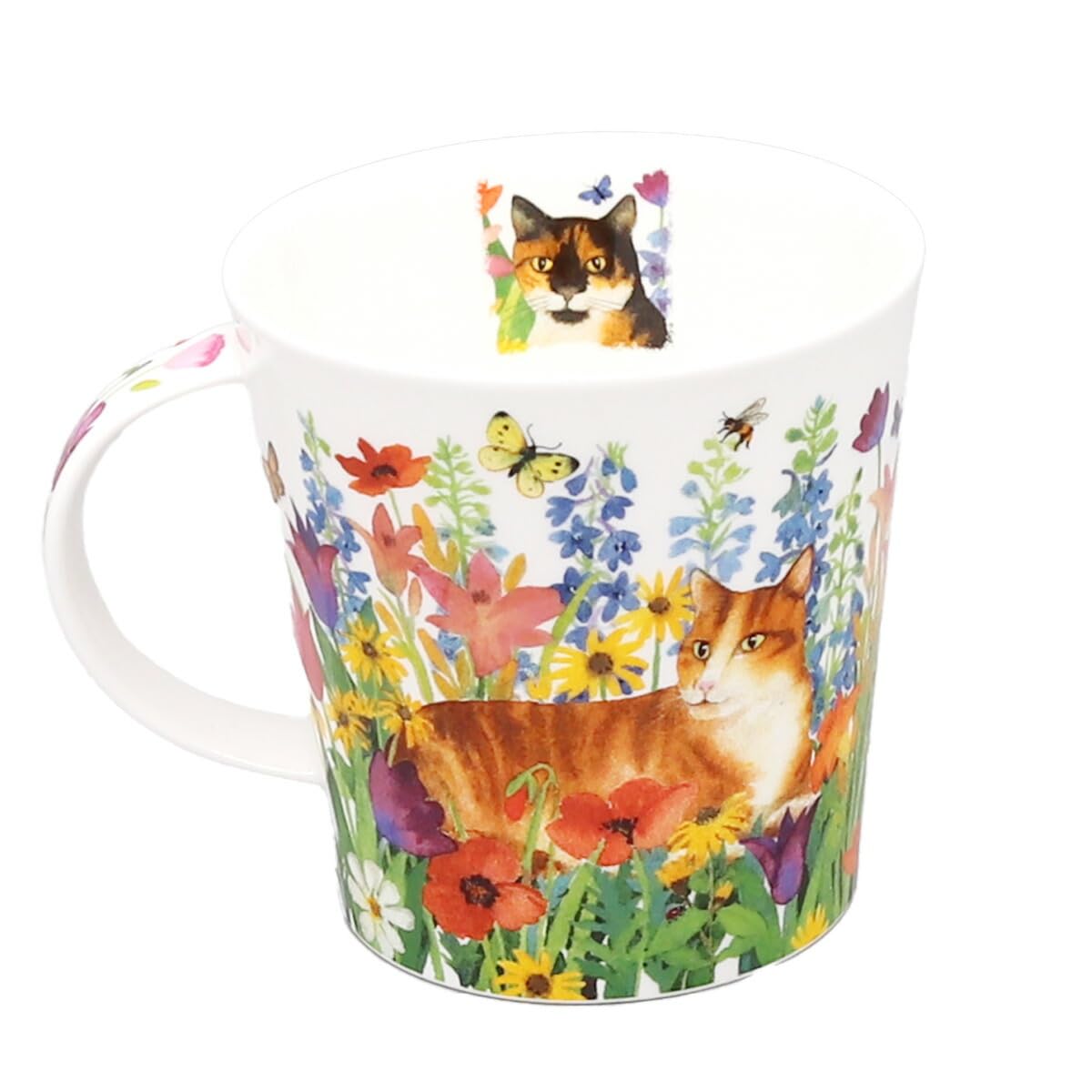 Dunoon Caingorm Fine Bone China Cat Mug Pretty Paws (0.48L, Tortoishell)