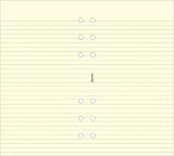 Filofax Personal Ruled Notepaper Cotton Cream 95x171mm 6-Hole Refill 30 leaves