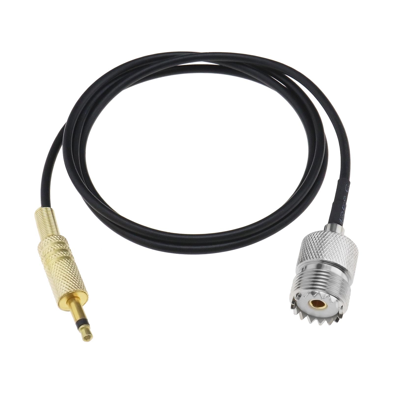 EMSea UHF Female SO239 to 3.5mm Male Plug Audio Adapter 0.9m Long Extension Cable Stereo Plug for Adapter/CCTV/Camera/Monitor Antenna, 0.9M