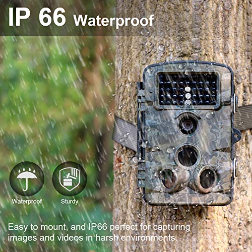 image for SEREE Trail Camera 16MP 1080P Waterproof Wildlife Scouting Camera Hunt