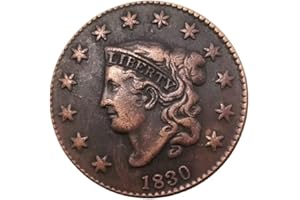YIQILAFADA Iron 1830 Coin Dollars, USA Souvenir Coin Replica Collection Uncirculated American Morgan Coin