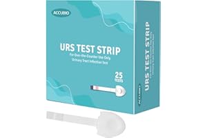 ACCUBIO 2 in 1 Urinary Tract Infection Test Strips, UTI Test Strips for Men & Women, High Precision Leukocyte and Nitrite Testing at Home, Individually Packed, Accurate Results in 2 Minutes, 25 Count