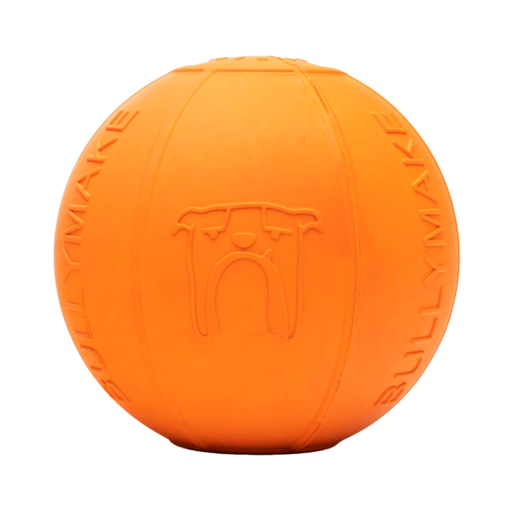 BULLYMAKE Ballistic Beach Ball, Rubber Chew Toy for Dogs - Treat Stuffing Toy