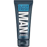 Super Fresh Ball Deodorant Lotion for Men Groin Butt and Body Hygiene Cream Controls Odor Prevents Chafing Aluminum Free Daily Freshness and Comfort Lotion Formula in Convenient 4 oz Tube