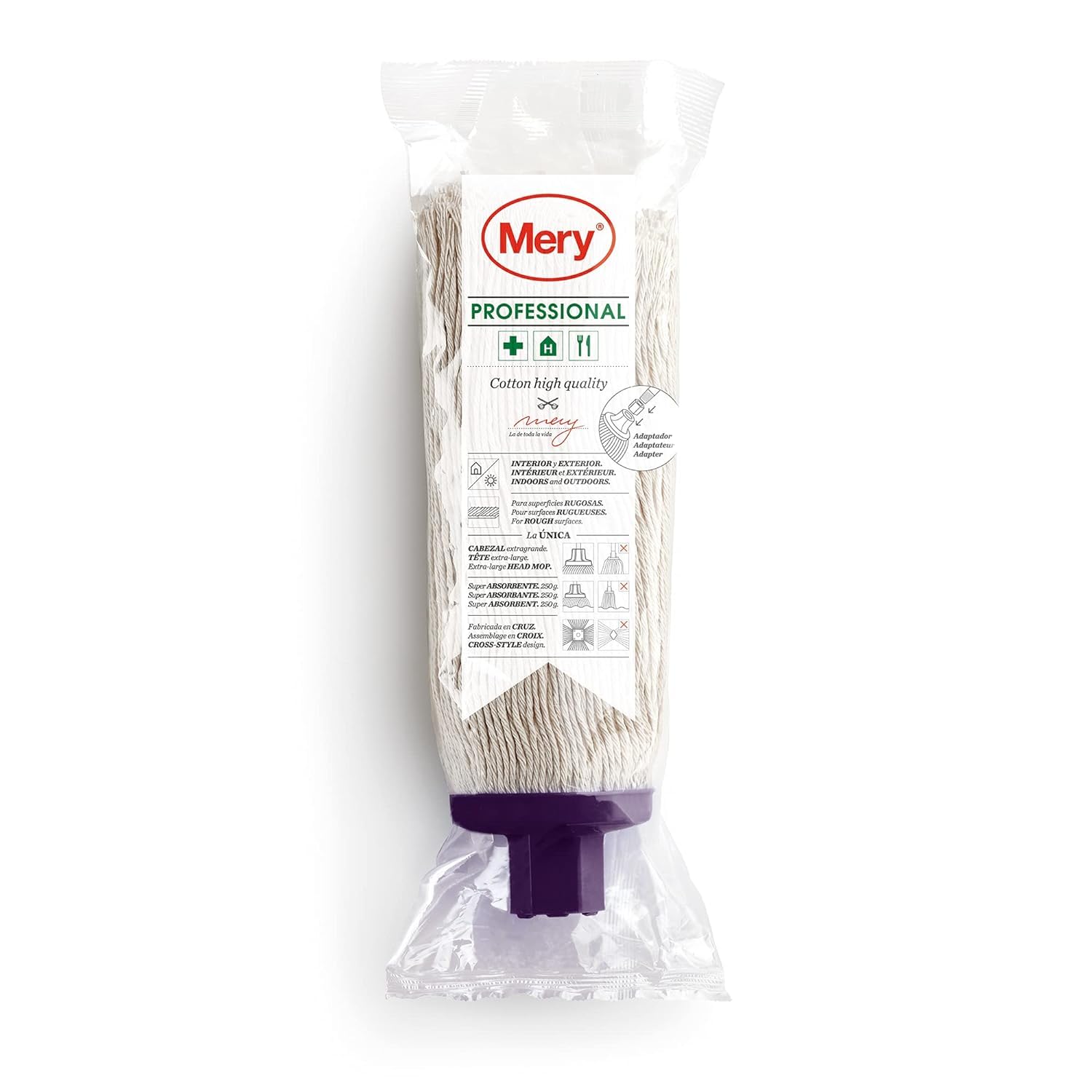 Mery 0420.41 – Mop Cotton Ecru Professional 250 g, 25 cm
