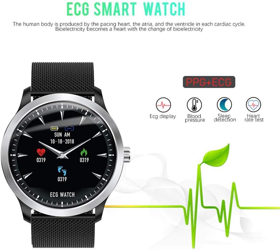 Heitaisi N58 Smart Watch Sports Watch ECG+PPG ECG HRV Report Heart Rate Blood Pressure Test IP67 Smart Bracelet