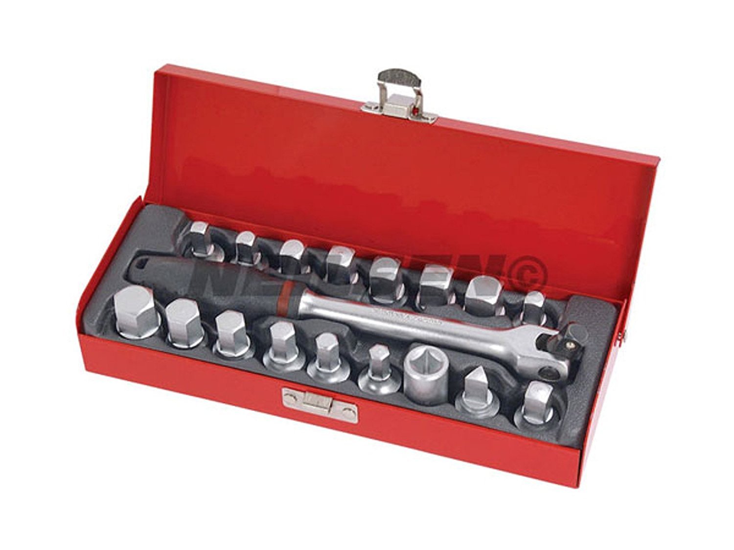 18 PIECE DRAIN PLUG KEY SET 3/8" DRIVE